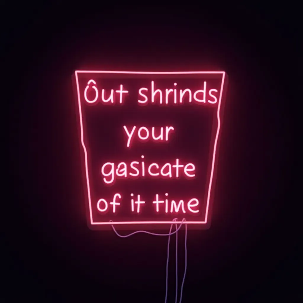 a photo of a neon sign with a motivational phrase