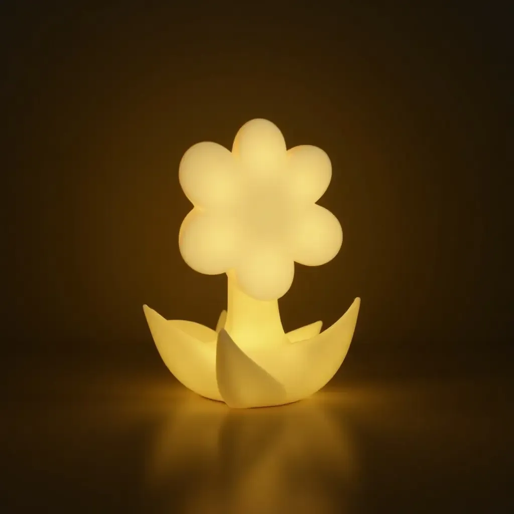 a photo of a plant-themed night light for kids