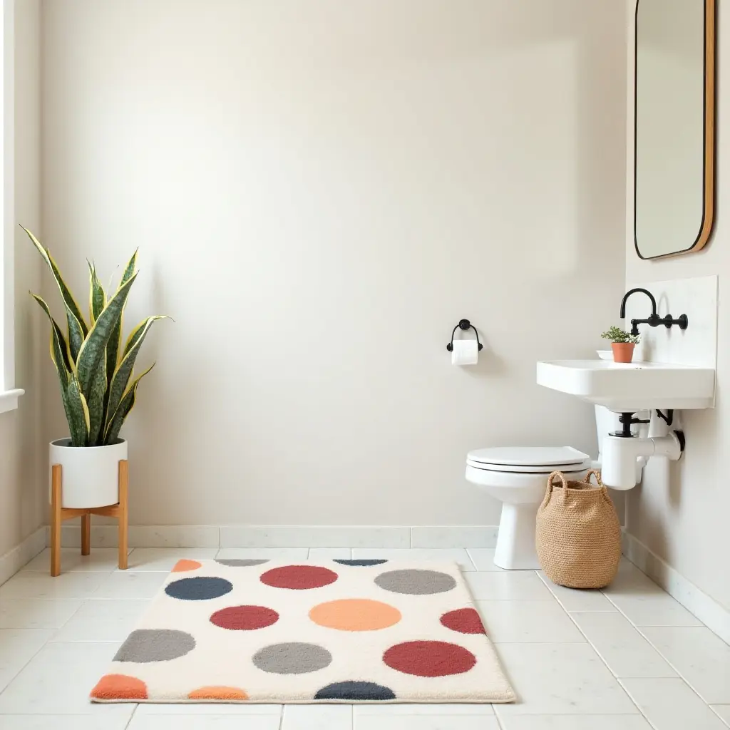 40 Elegant Bathroom Rug Ideas