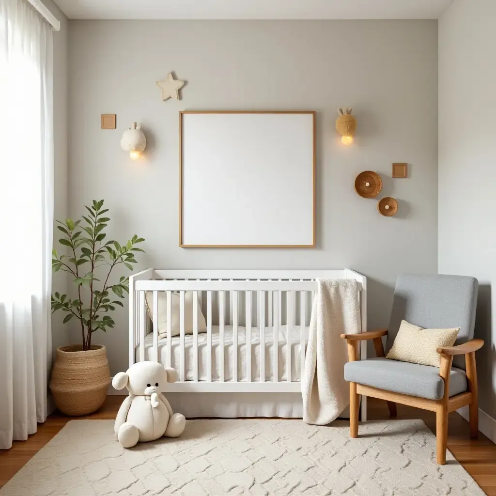 a photo of a nursery featuring a whimsical reading nook with playful decor