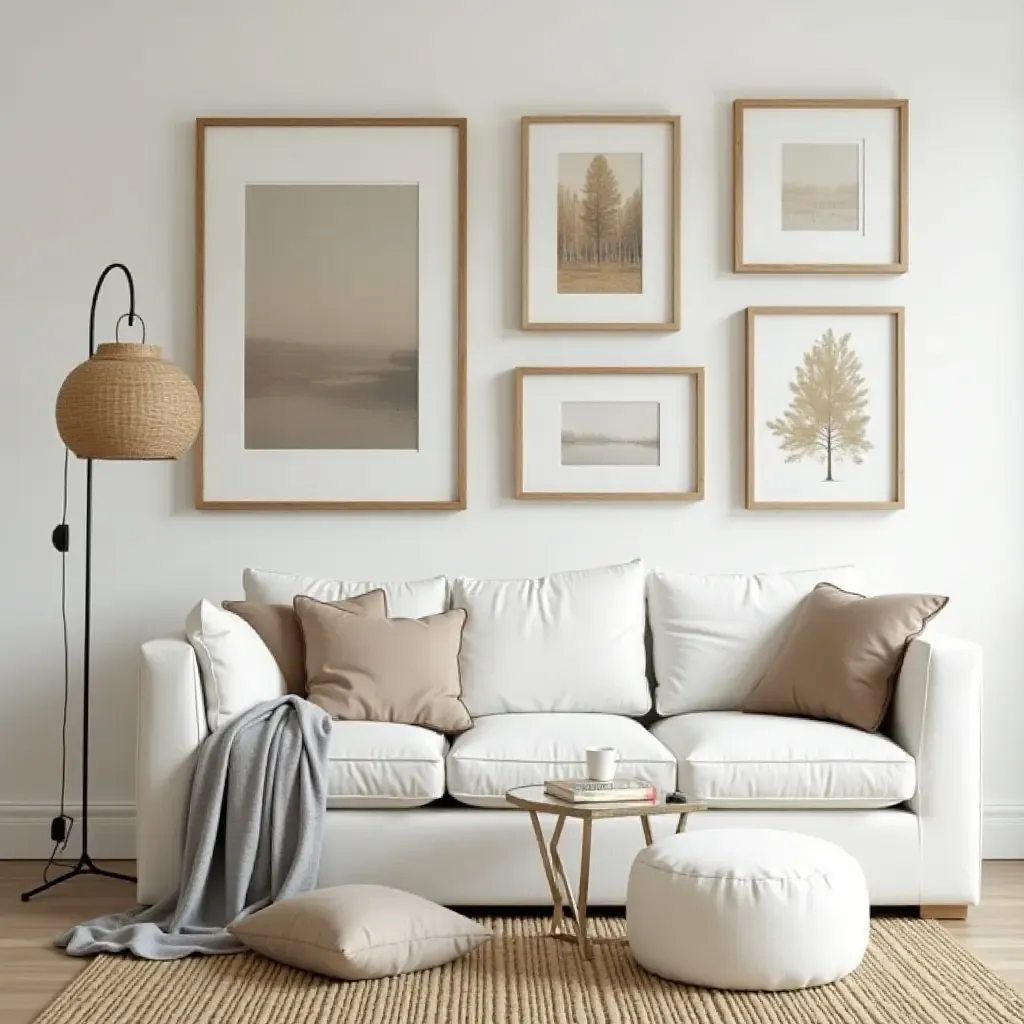 a photo of a gallery wall with a personalized touch using family heirlooms