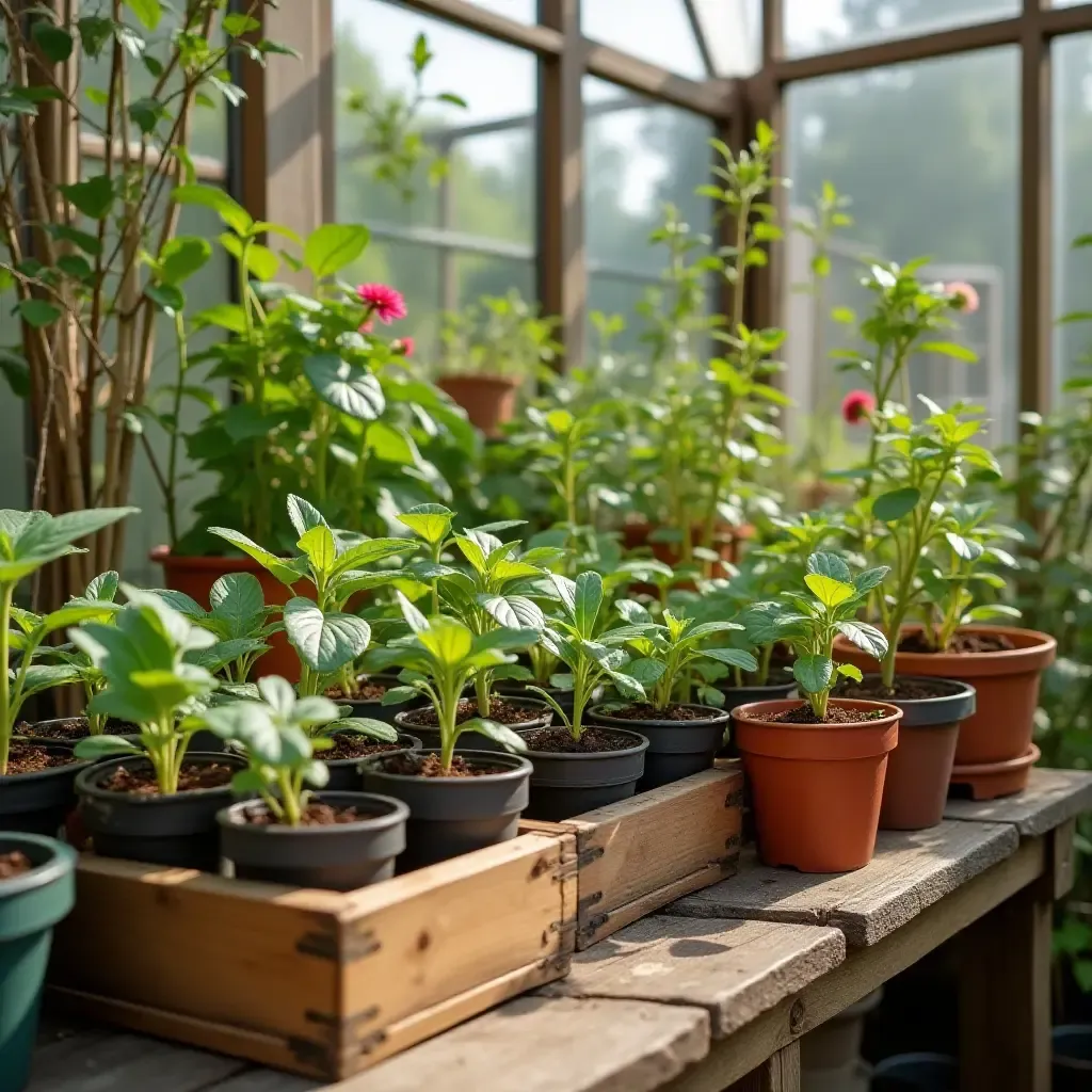 a photo of a nursery with a plant care station for kids