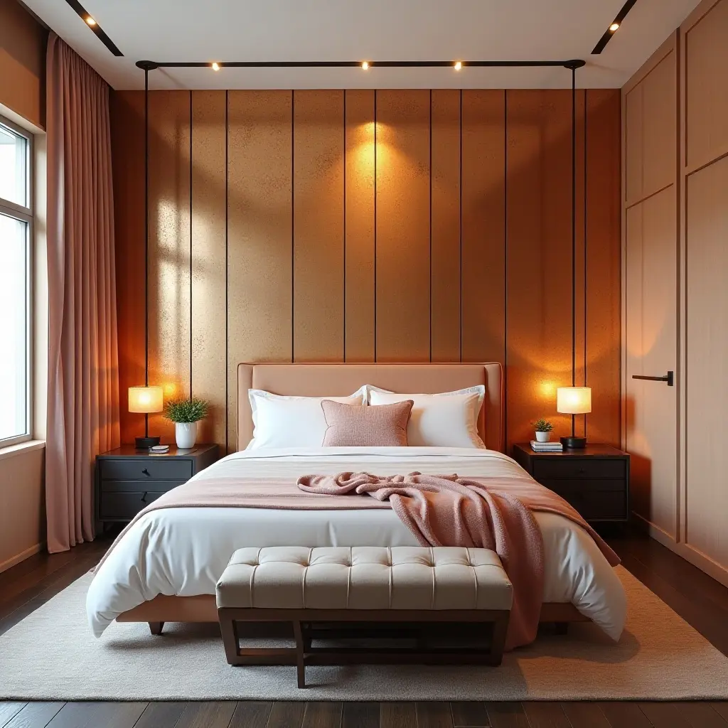 25 Ways to Incorporate Metallics into Bedroom Decor