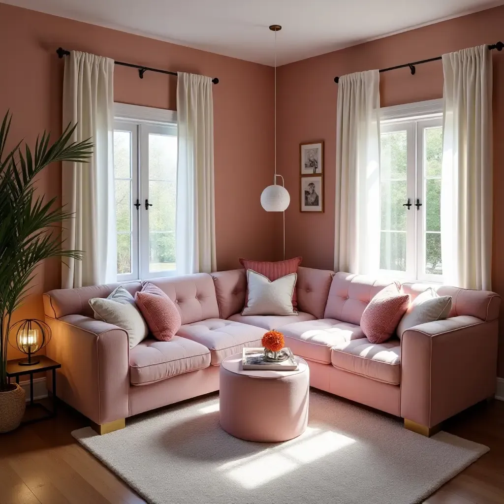 a photo of a glamorous reading area in a teen&#x27;s bedroom with plush seating and decor