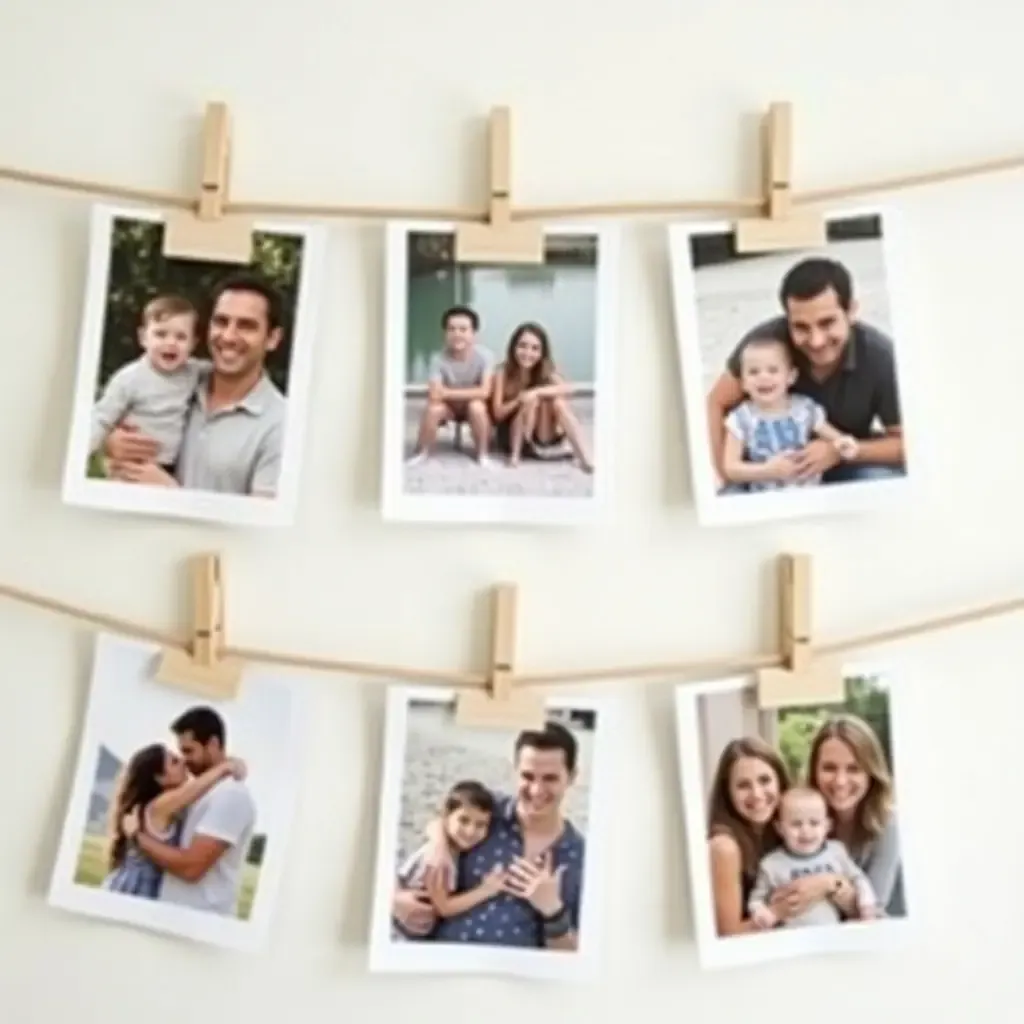 a photo of DIY photo clipboards showcasing family memories