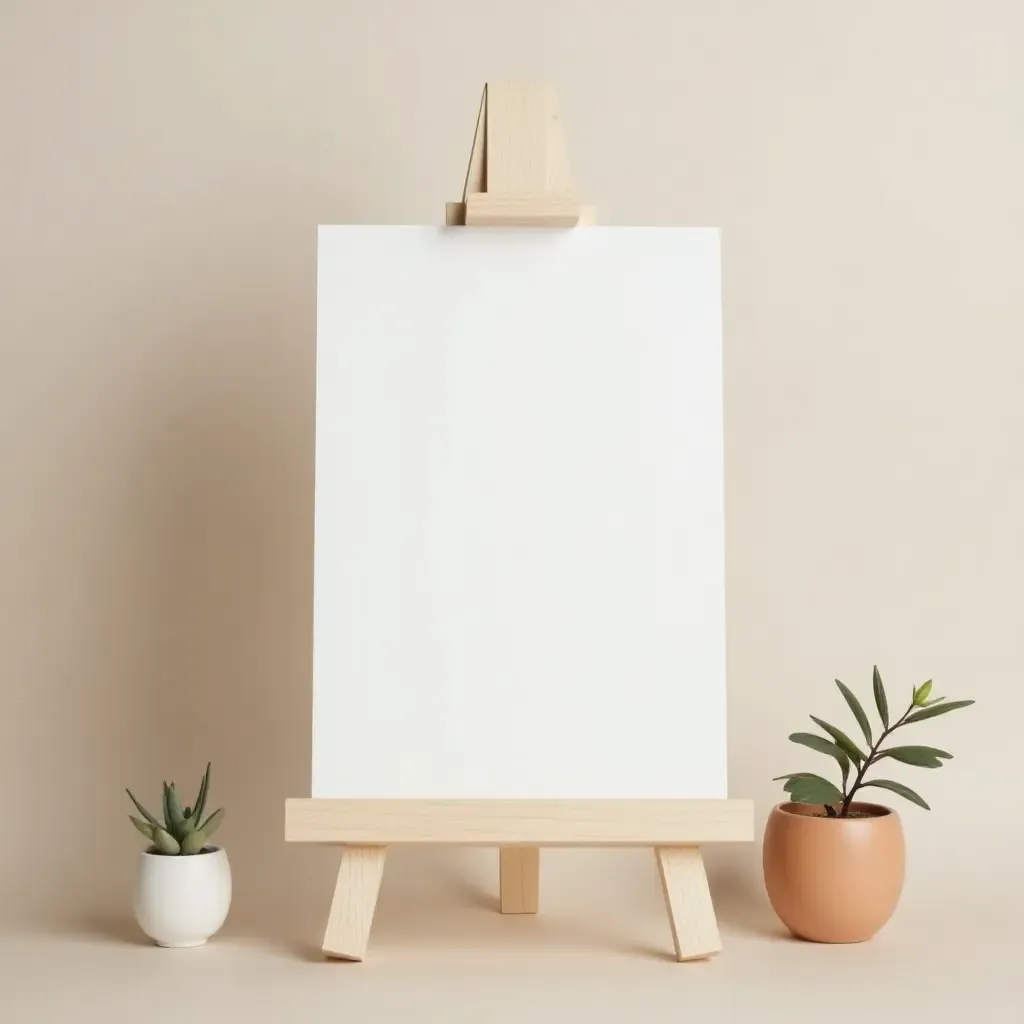 a photo of a nursery featuring a wooden art easel