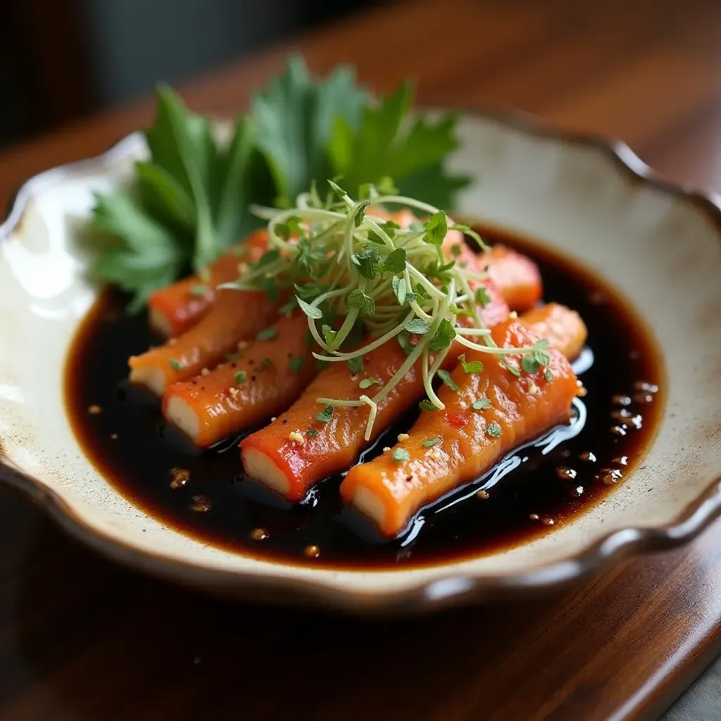 a photo of a rustic dish of seppie in umido with black ink sauce