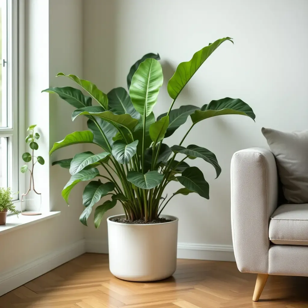 a photo of a vibrant indoor plant adding life to the decor