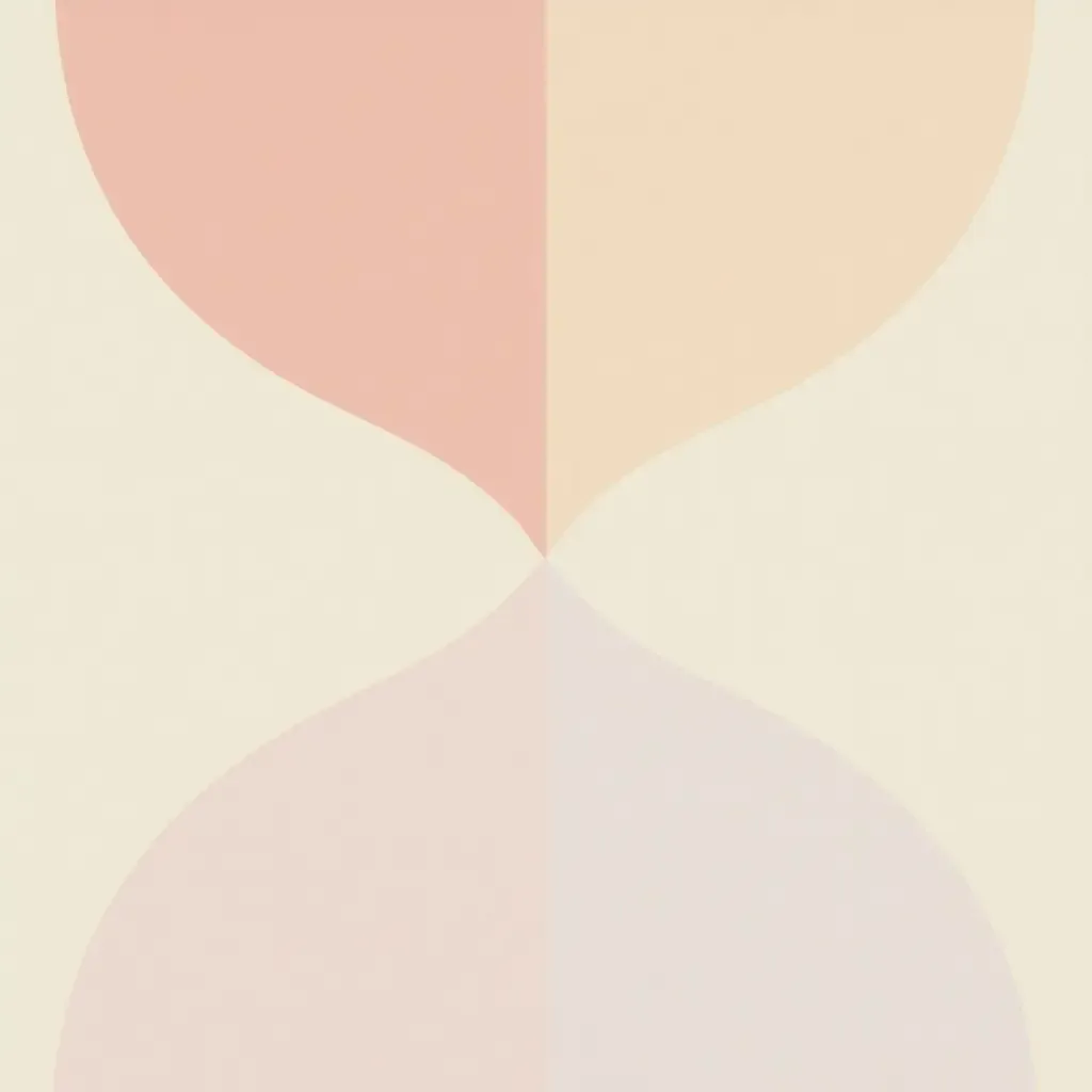 a photo of a minimalist geometric rug in soft pastel shades