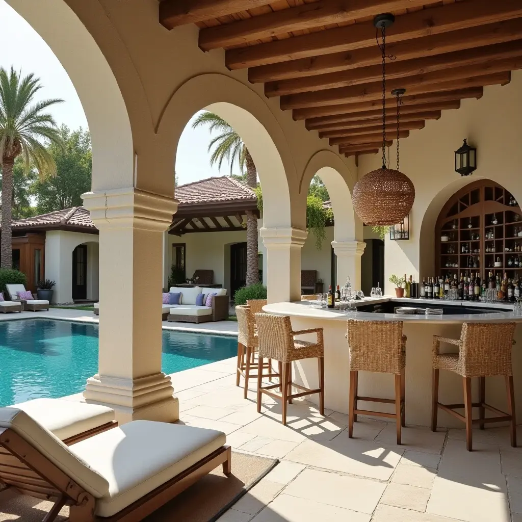 40 Stunning Ideas for a Mediterranean Pool Area