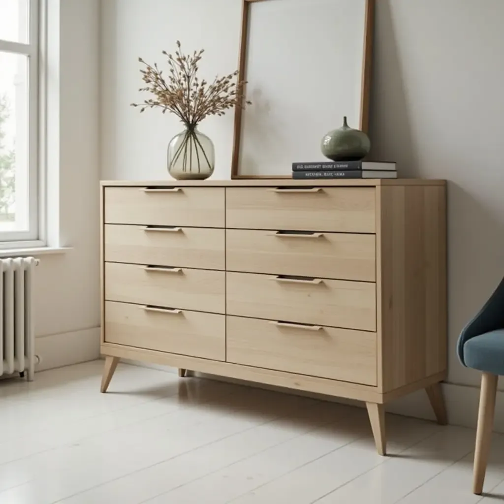 a photo of a stylish dresser with organized compartments