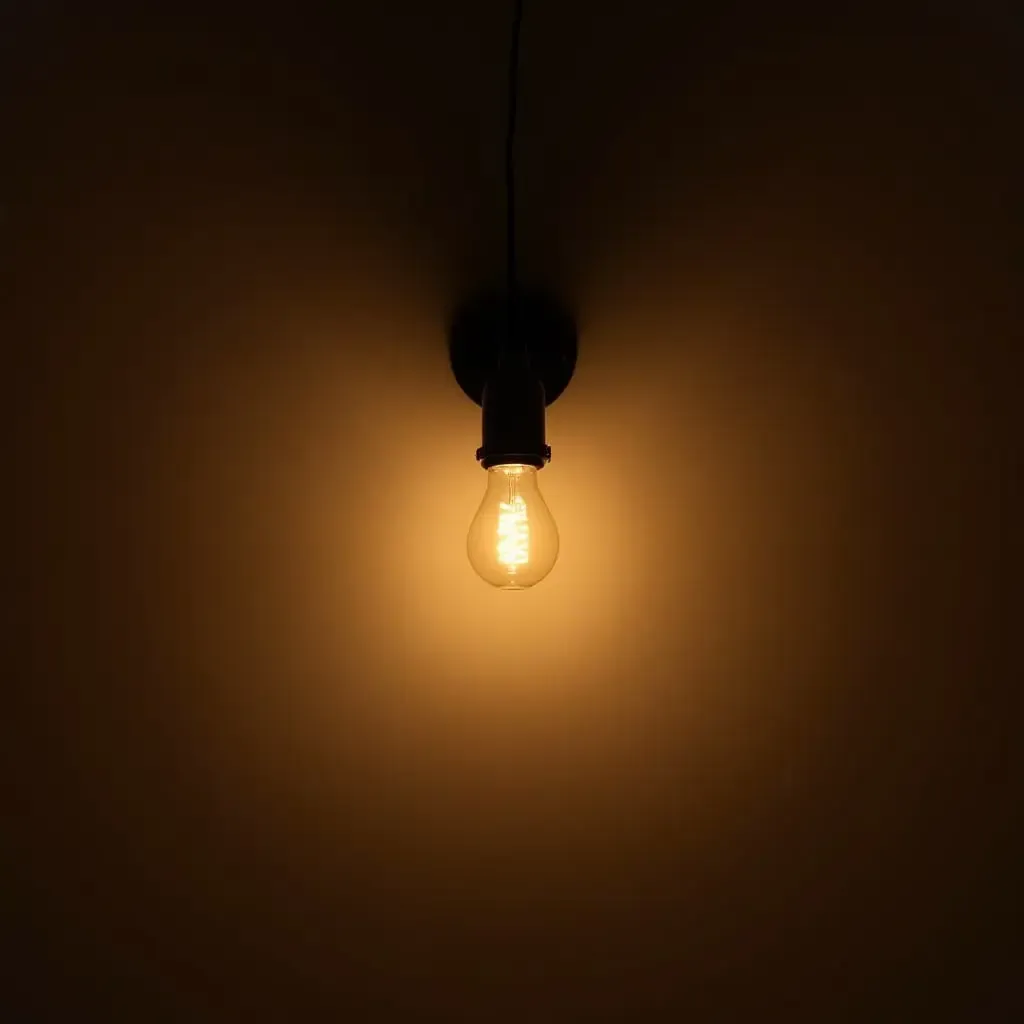 a photo of a vintage-style light fixture with warm tones