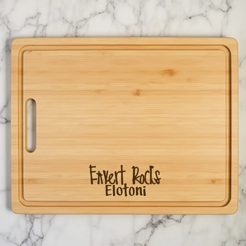 a photo of personalized cutting boards with family names