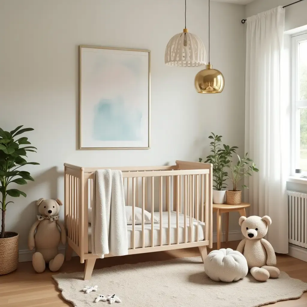 a photo of a nursery adorned with charming vintage toys and decor