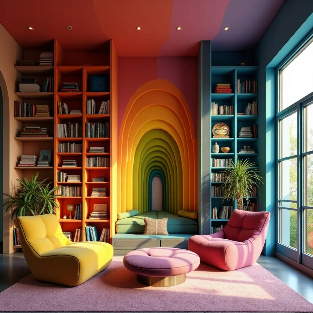 35 Bold and Beautiful Color Ideas for Libraries