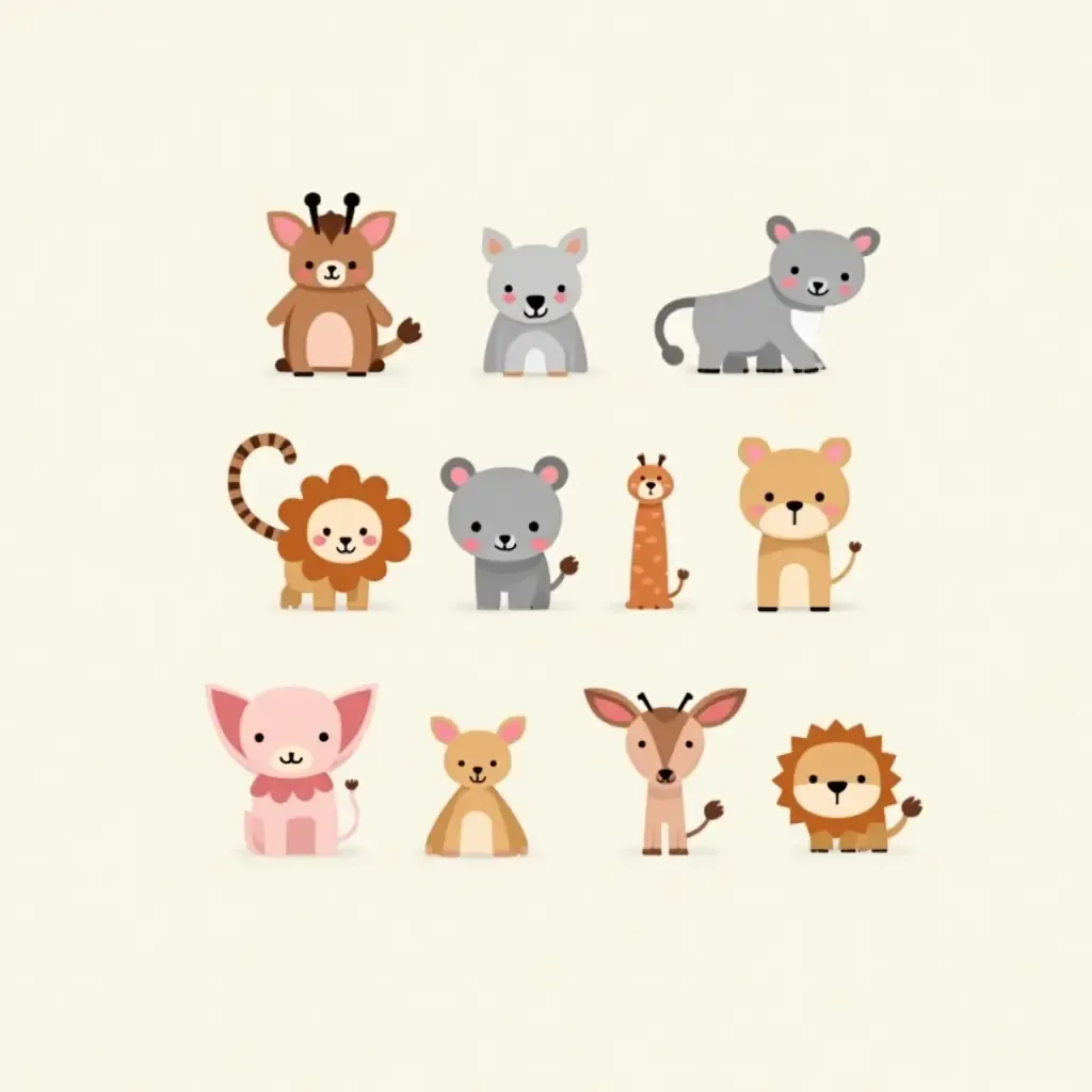 a photo of a cute animal alphabet wall art for toddlers