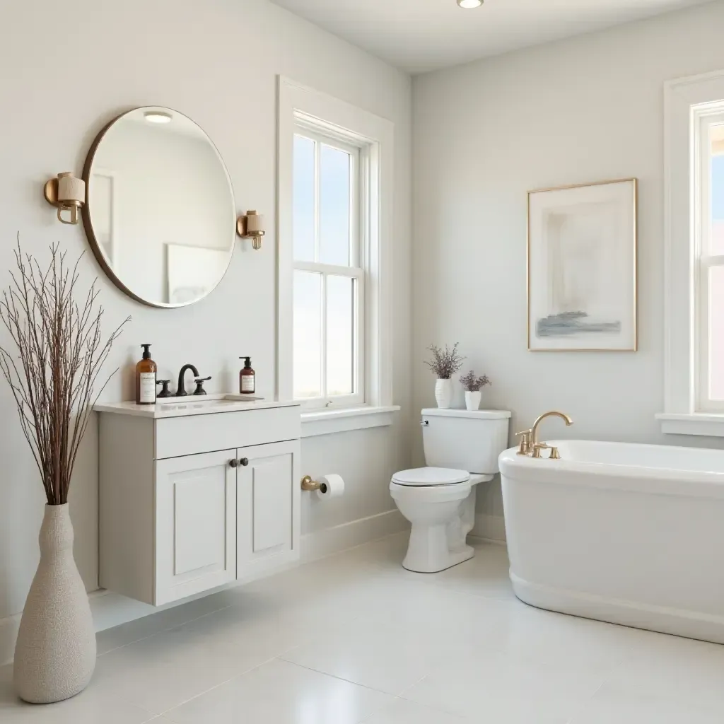 a photo of a functional bathroom with hanging wall pockets