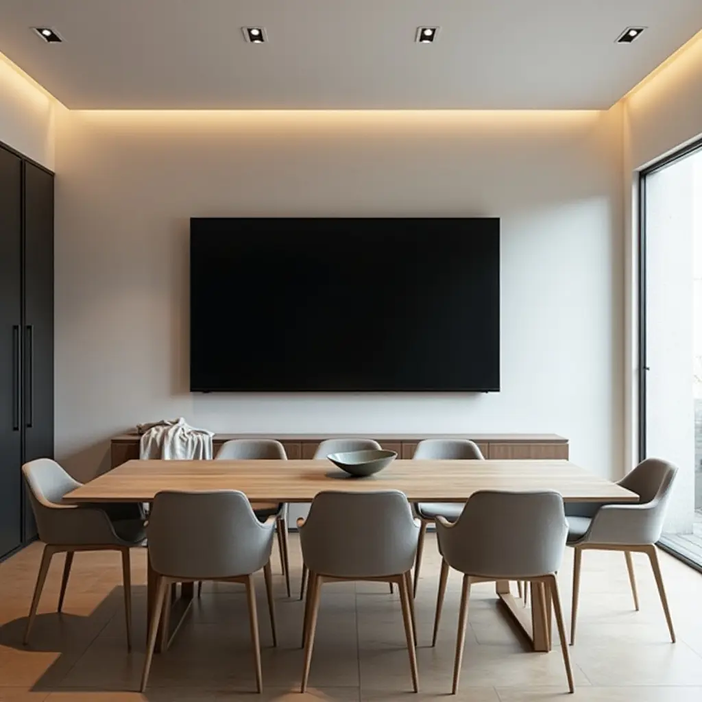 13 Creative TV in Dining Room Ideas