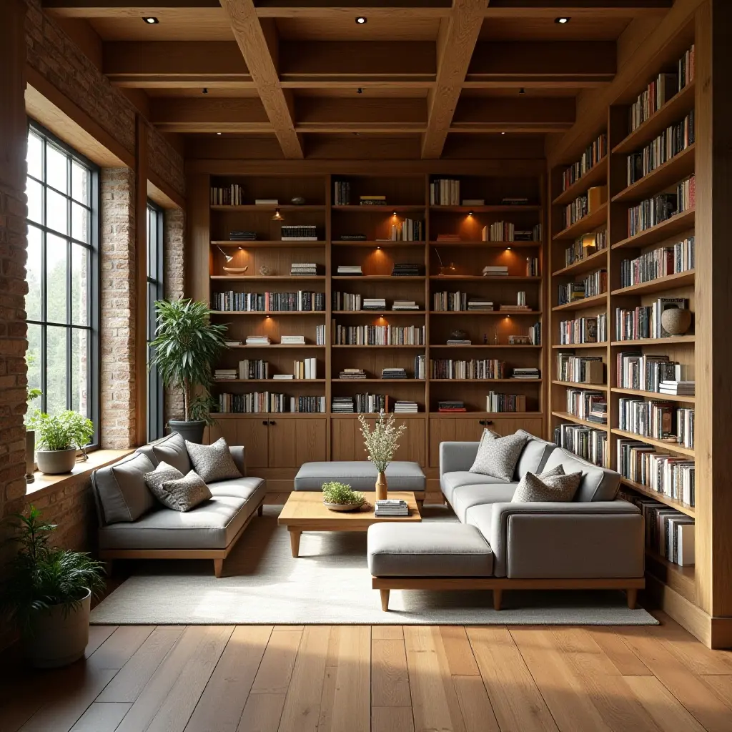 50 Ways to Add Warmth with Wooden Accents in Libraries