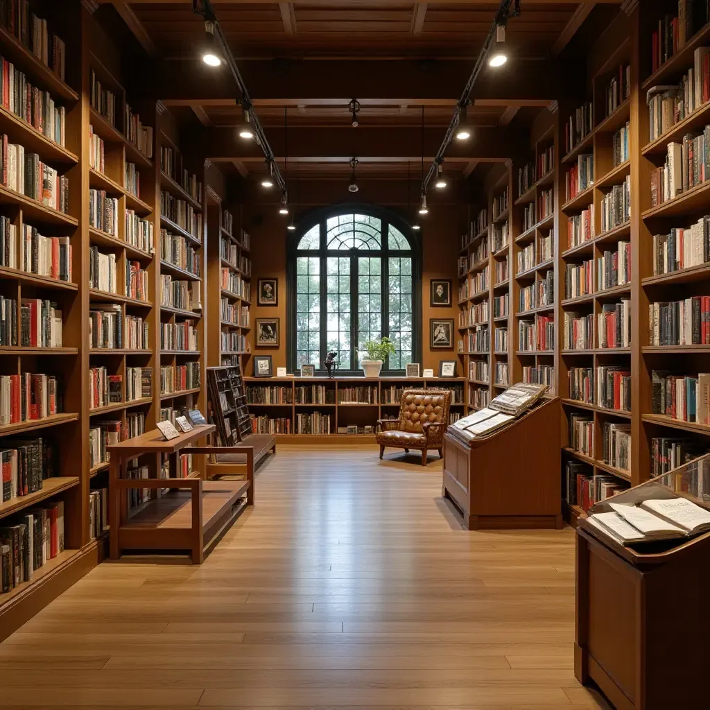 a photo of a library incorporating local history and cultural displays