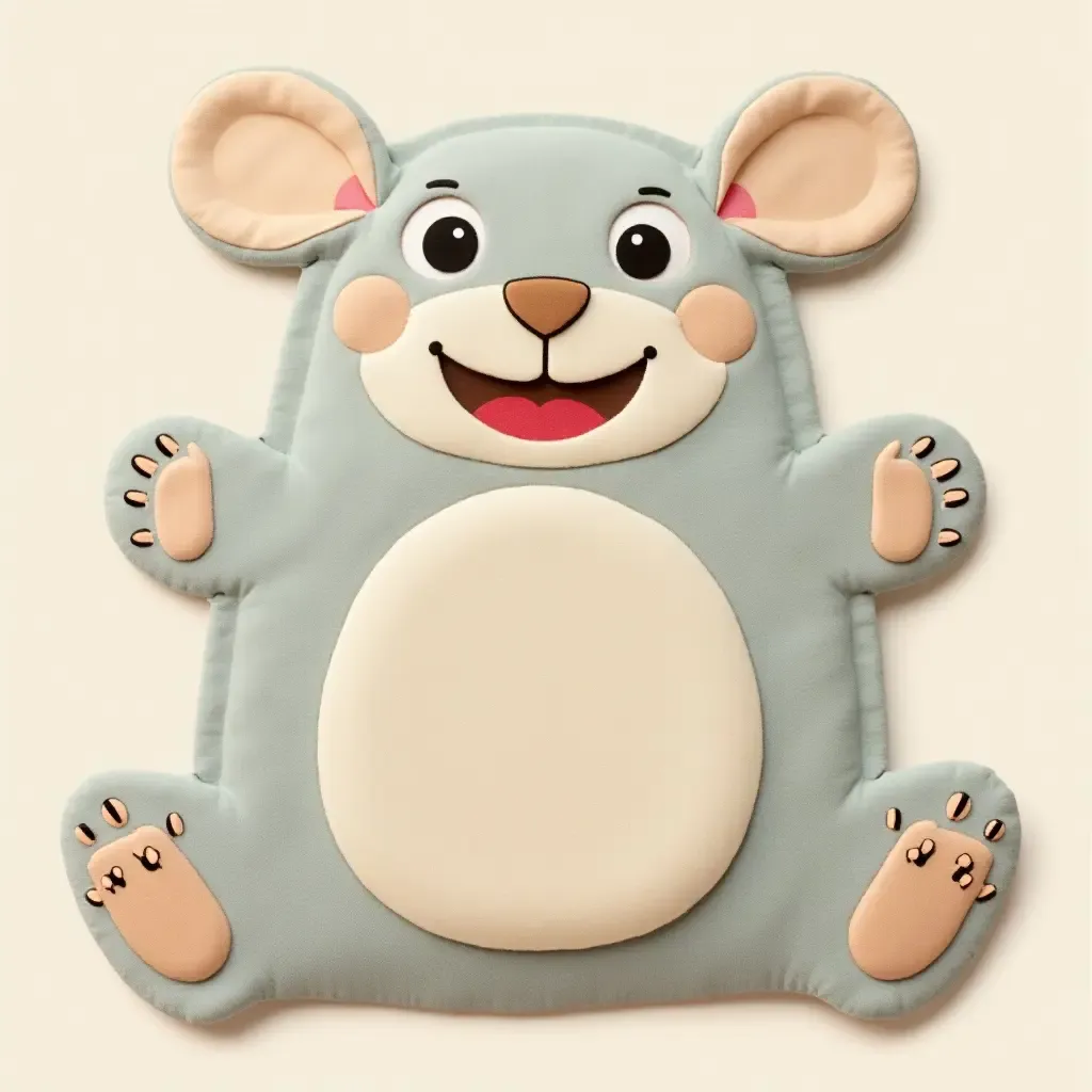 a photo of a playful cartoon character rug for kids