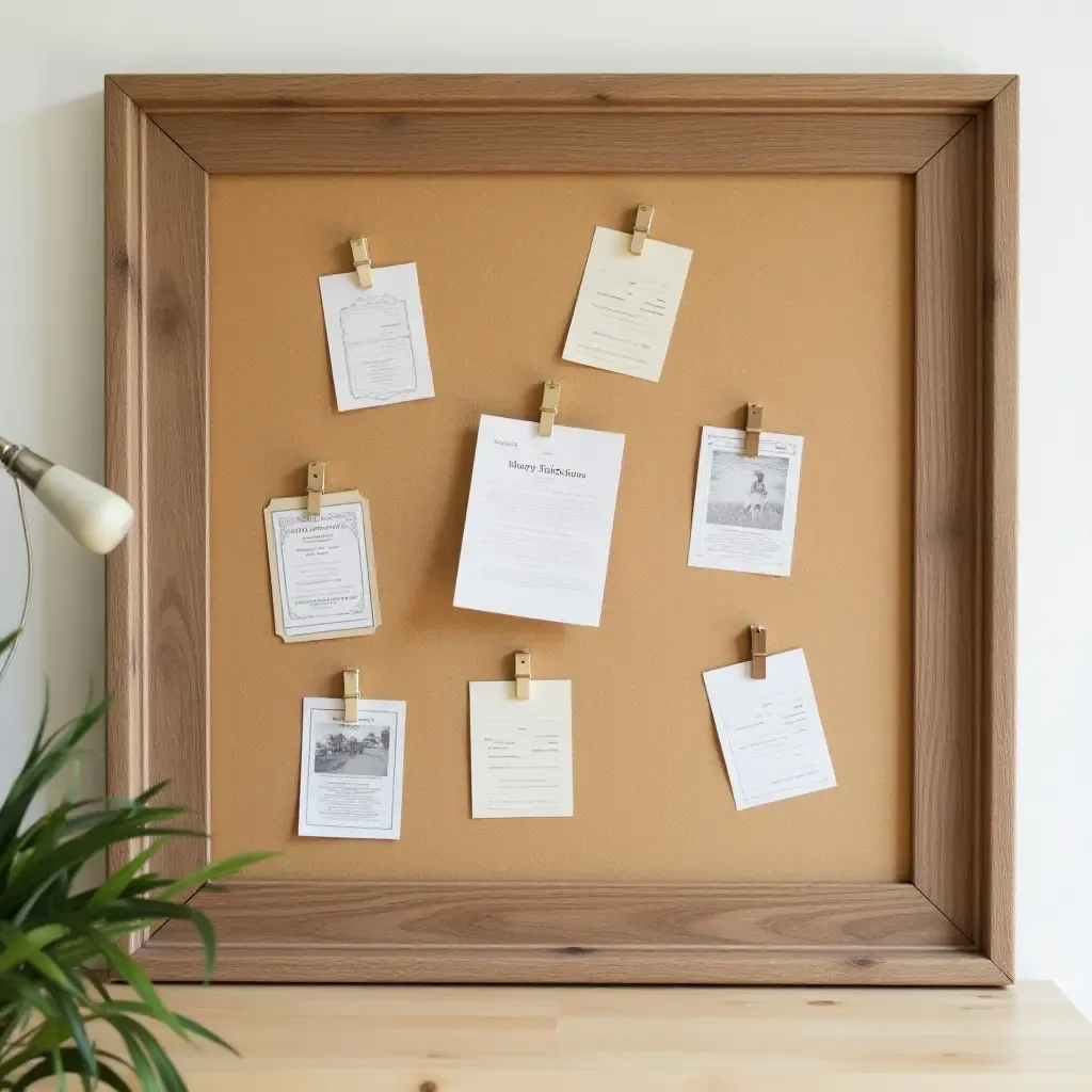 a photo of a vintage-inspired bulletin board with memories