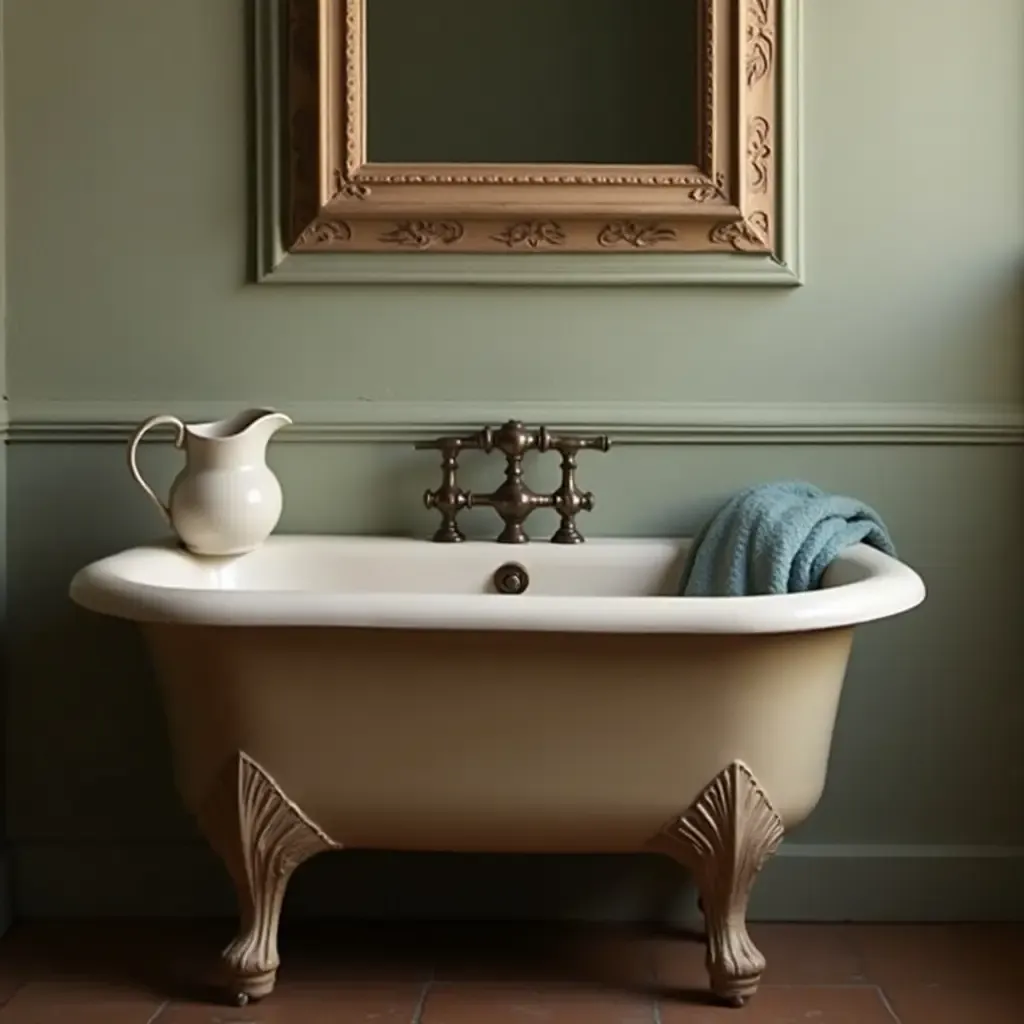 a photo of an old-fashioned washbasin with a pitcher