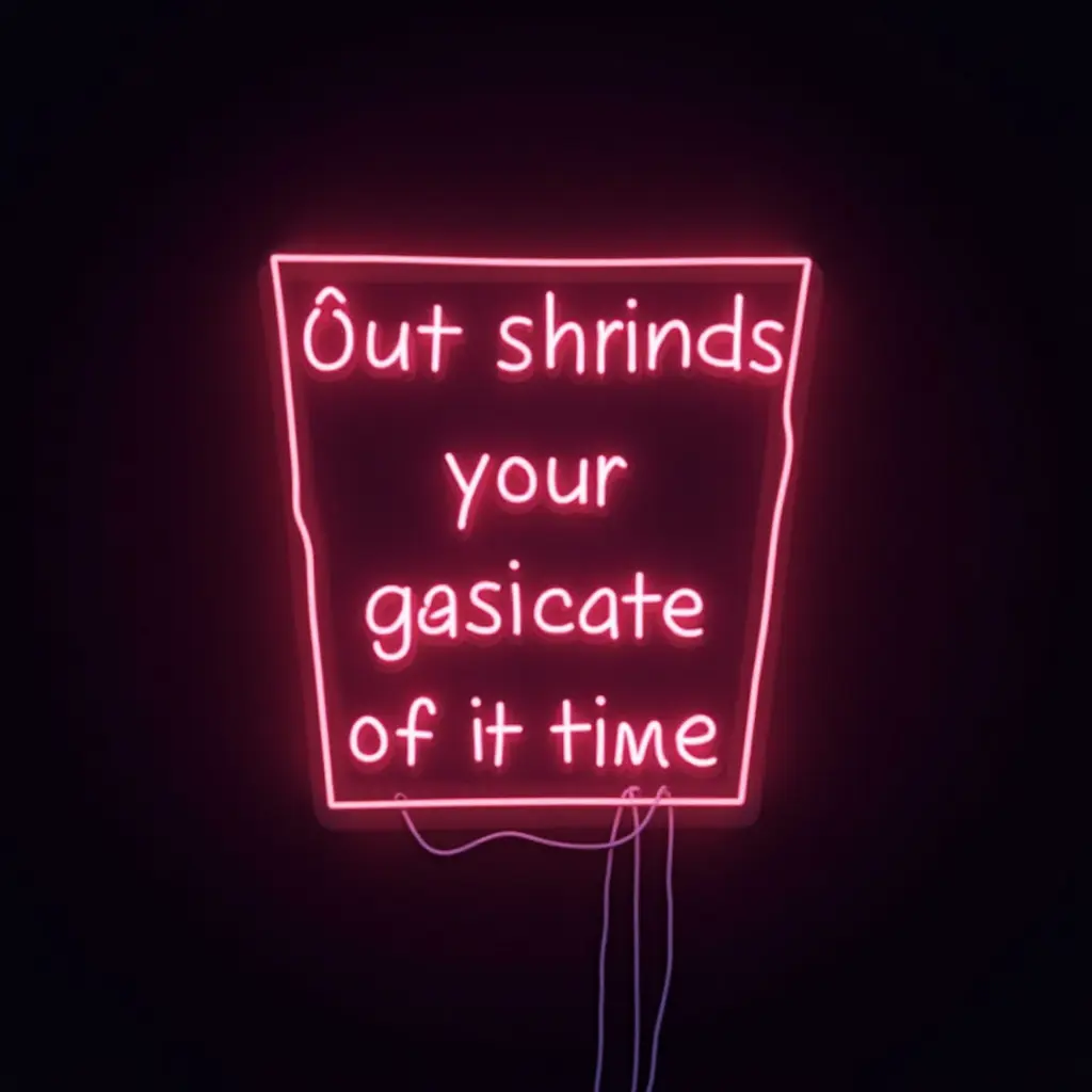 a photo of a neon sign with a motivational phrase