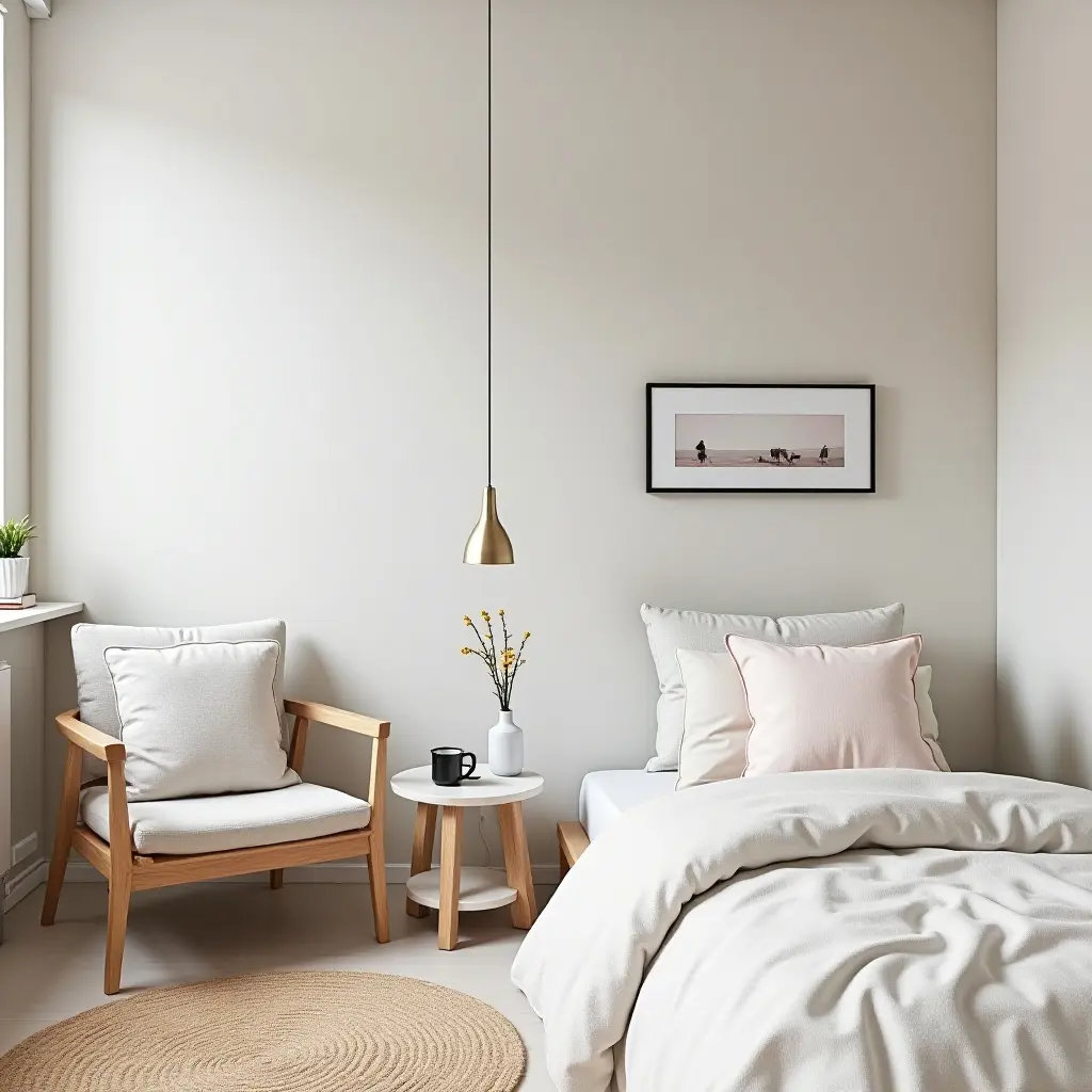 a photo of a stylish kids' room with marble accents and playful decor