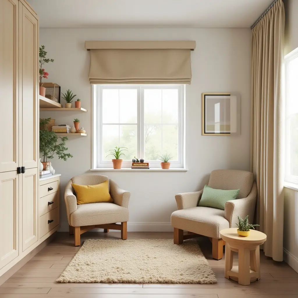 a photo of a vintage-inspired kids' room with retro decor elements
