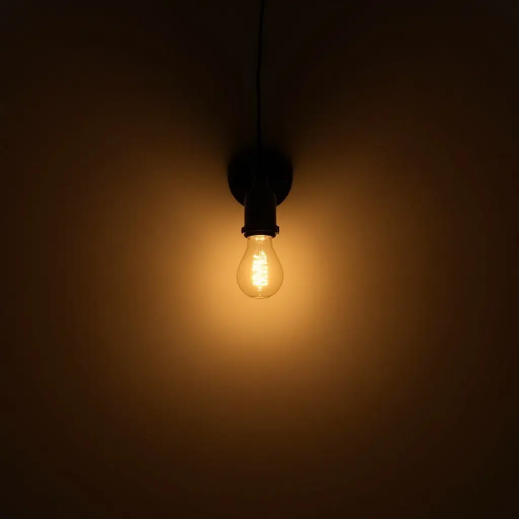 a photo of a vintage-style light fixture with warm tones