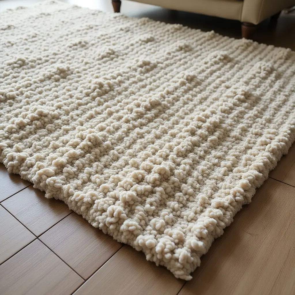 a photo of a textured rug with a 3D effect