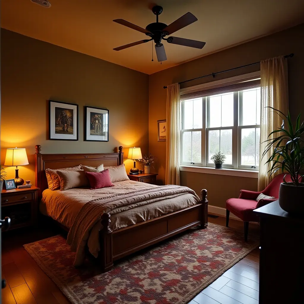 a photo of a themed bedroom inspired by a favorite movie or book