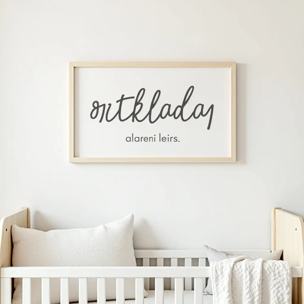 a photo of personalized name wall art for a child's bedroom